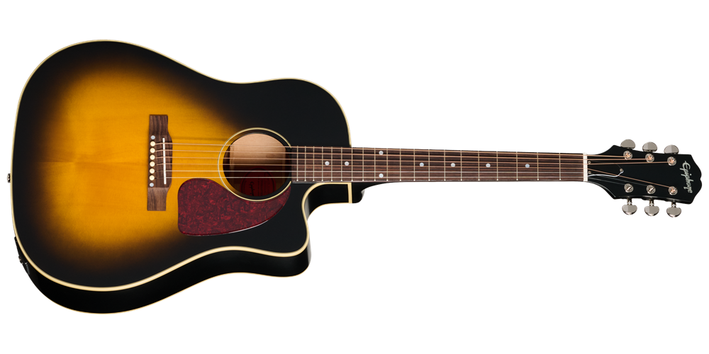 J-45 Standard EC Acoustic/Electric Guitar with Gigbag - Vintage Burst