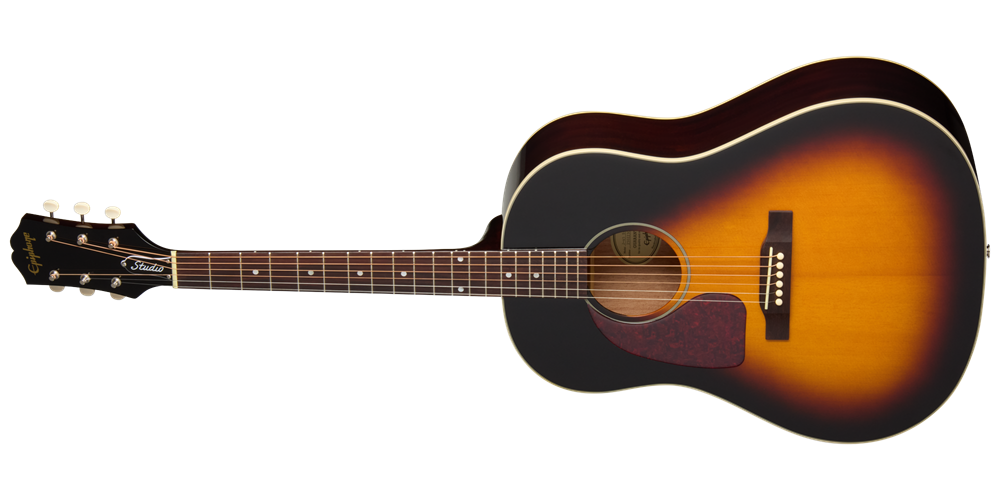 J-45 Studio Acoustic/Electric Guitar with Gigbag - Vintage Sunburst (Left Handed)