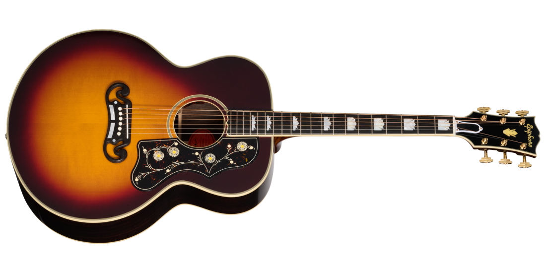 Pre-War SJ-200 Rosewood Reissue Acoustic/Electric Guitar with Hardshell Case - Vintage Sunburst