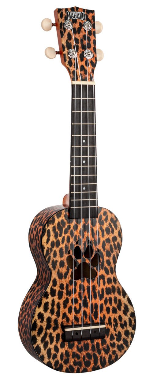 Mahalo Ukuleles Art II Series Soprano Ukulele With Bag - Cheetah - La Boîte Musicale - Ukulele - Mahalo - 