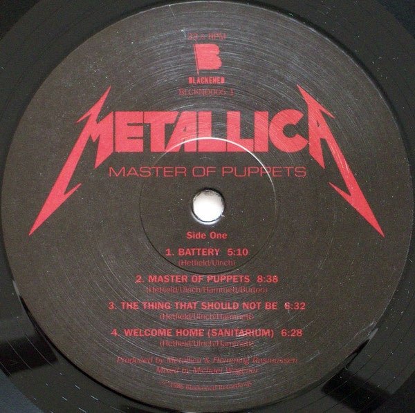 Metallica - Master Of Puppets LP - La Boîte Musicale - Vinyl Records - Vinyl Records - 