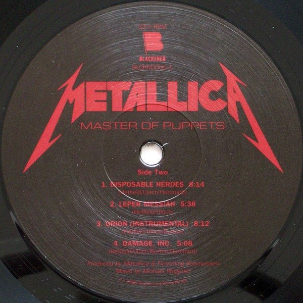 Metallica - Master Of Puppets LP - La Boîte Musicale - Vinyl Records - Vinyl Records - 