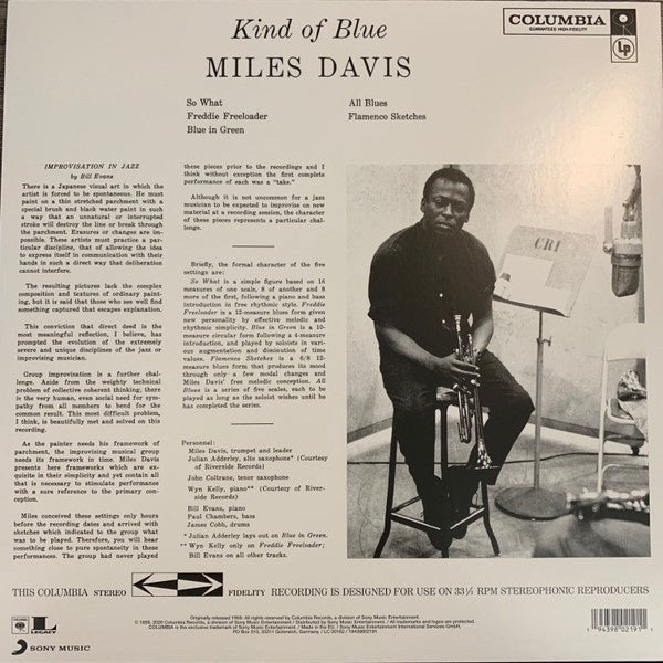 Miles Davis - Kind Of Blue - Clear Vinyl - La Boîte Musicale - Vinyl Records - Vinyl Records - 