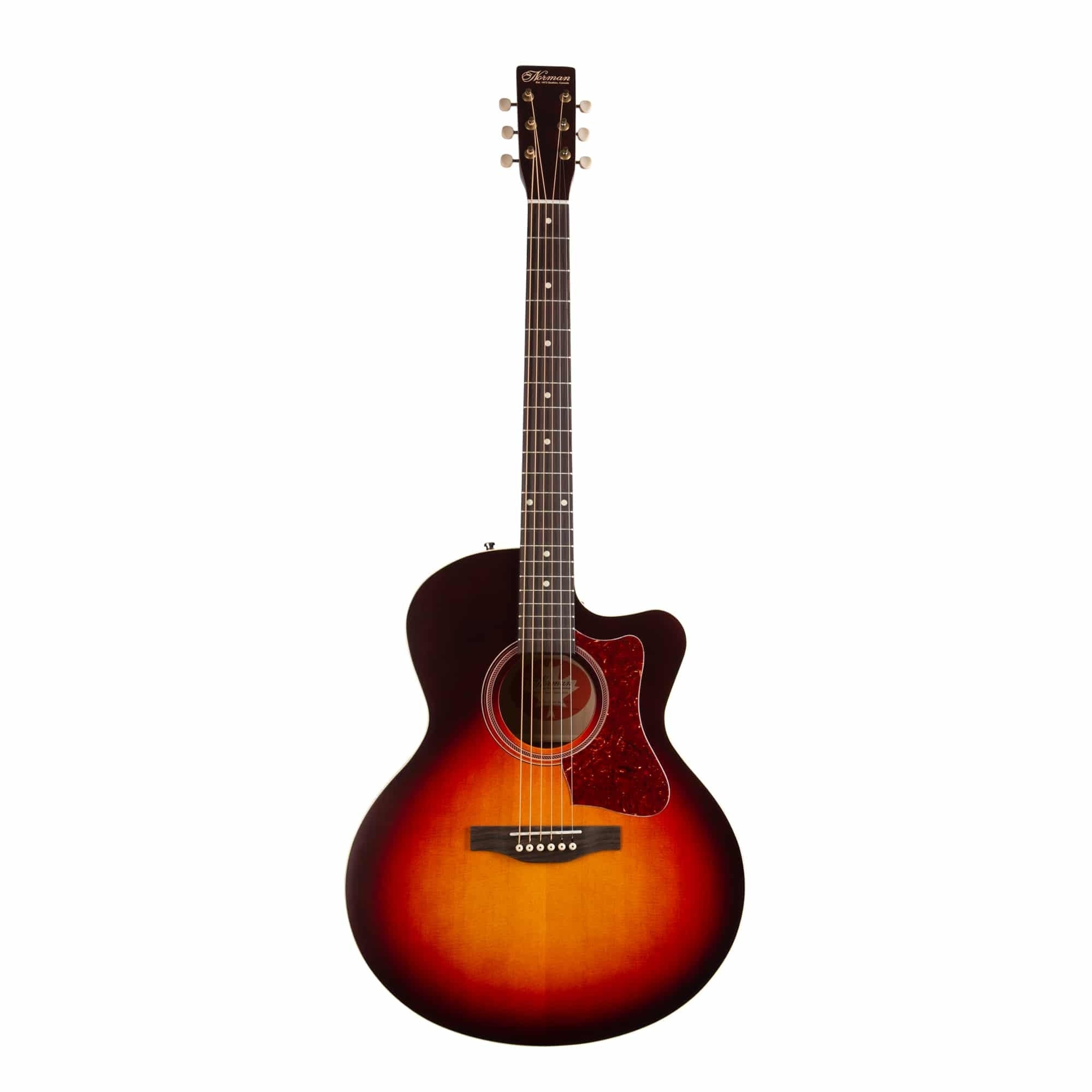 Norman - B18 CW MJ Cherry Burst A/E - La Boîte Musicale - Acoustic Guitars - Norman - 