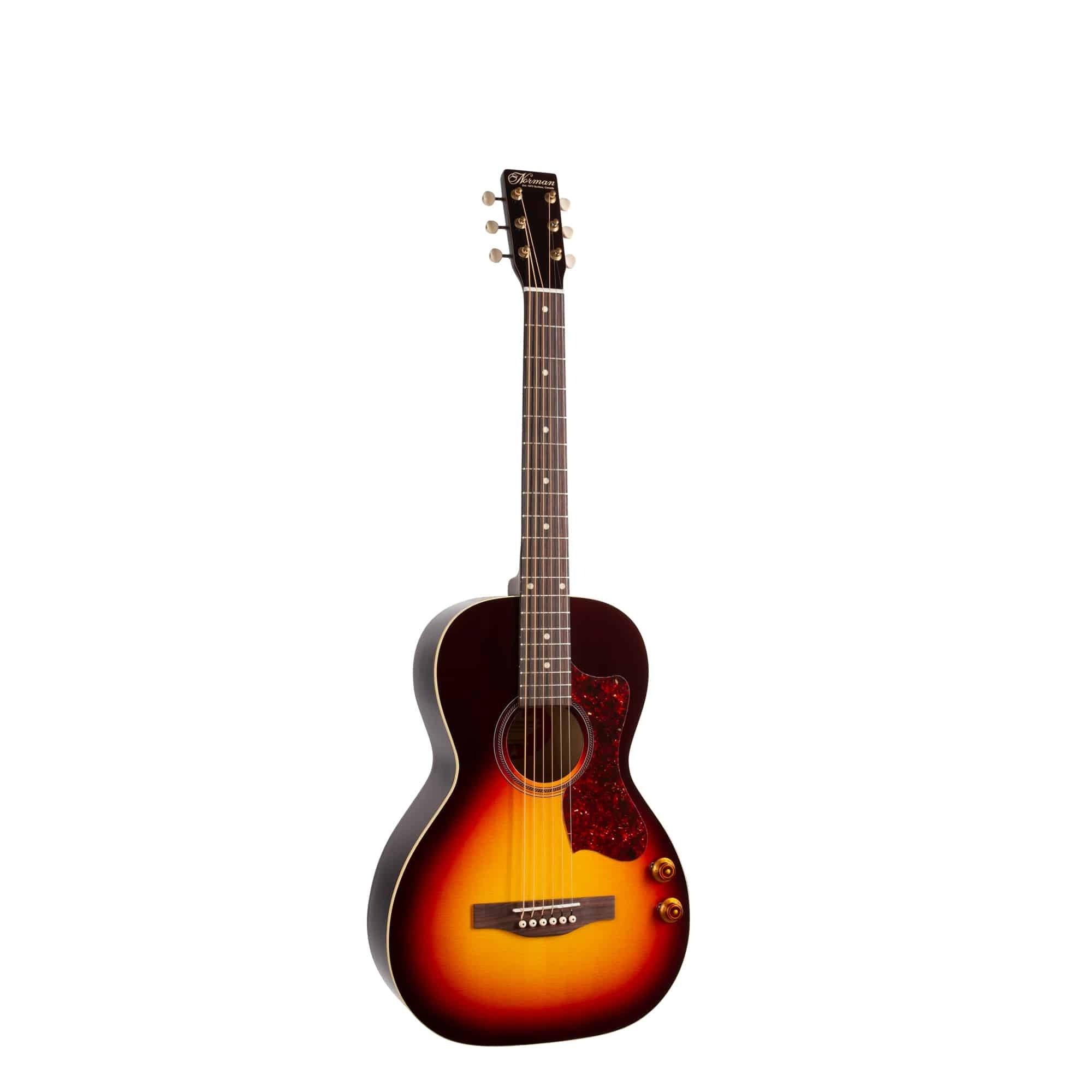 Norman - B18 Parlor Cherry Burst GT Q - Discrete - La Boîte Musicale - Acoustic Guitars - Norman - 