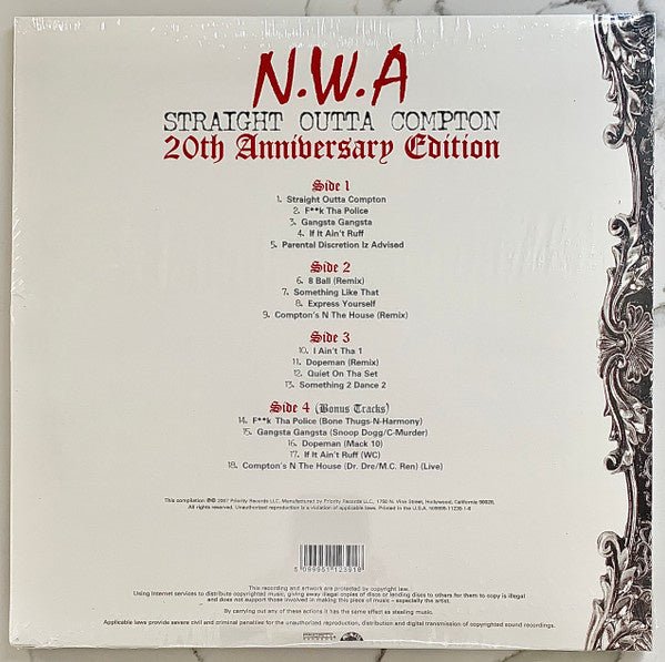 N.W.A. - Straight Outta Compton (20th Anniversary Edition) - La Boîte Musicale - Vinyl Records - Vinyl Records - 