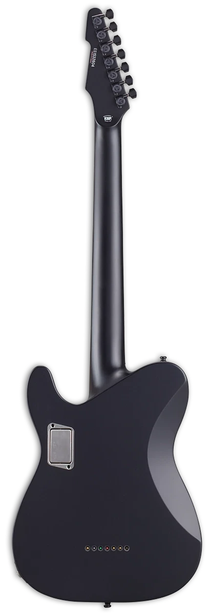ESP E-II T-B7 Baritone, Black Satin