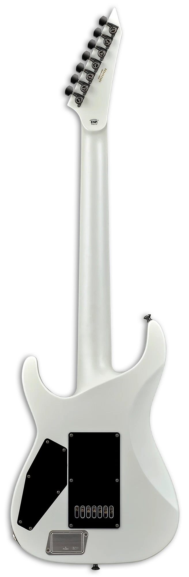 ESP E-II M-II 7B Baritone Evertune, Pearl White