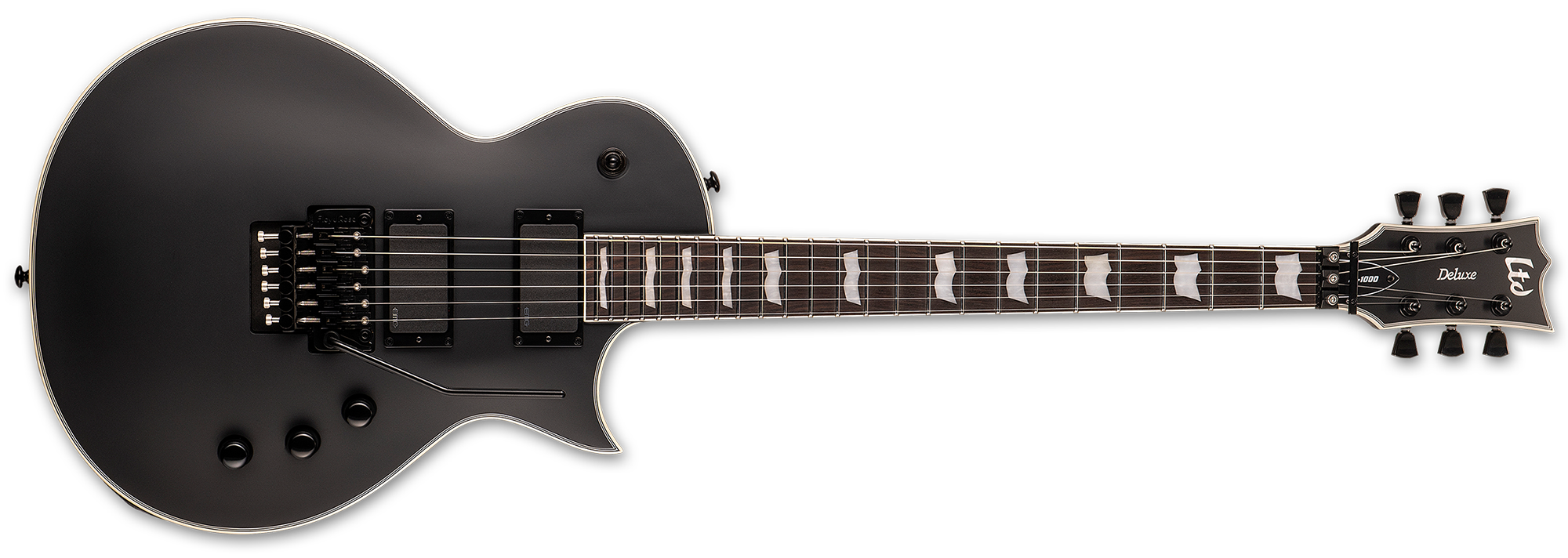 LTD Deluxe EC-1000FR Electric Guitar - Black Satin