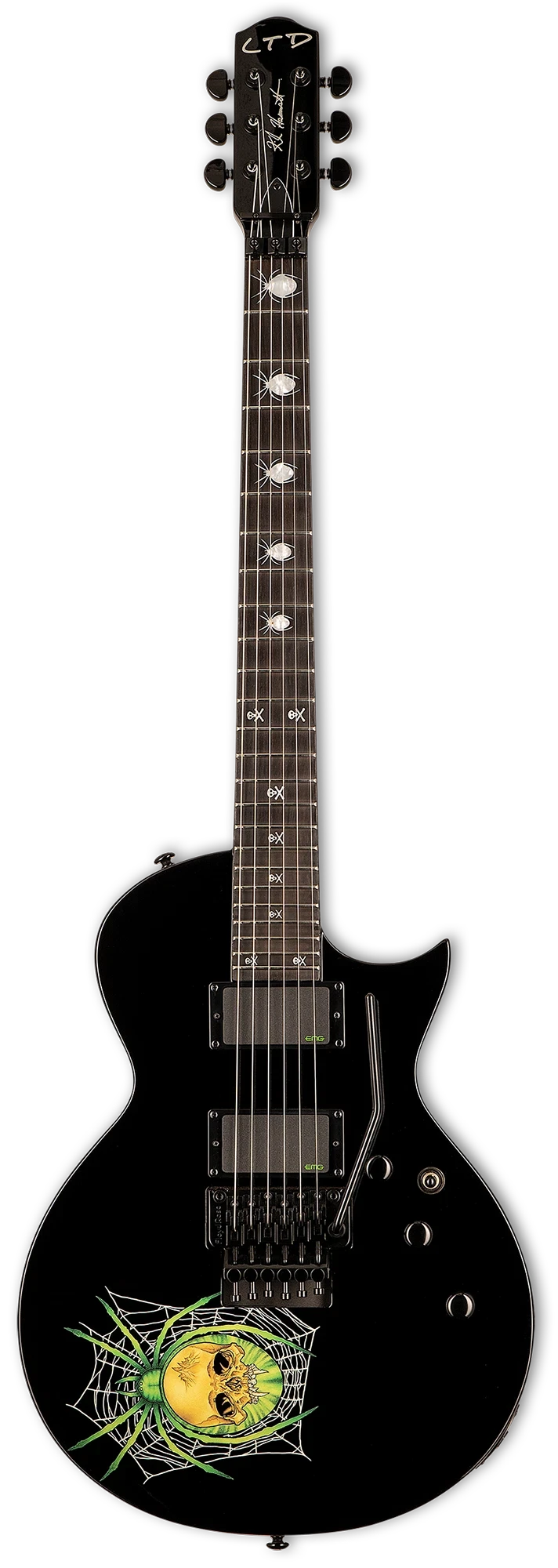 ESP KH-3 30th Anniversary Kirk Hammet, Black Spider with Graphic