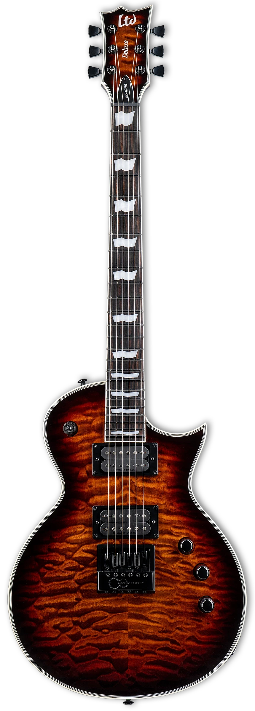 ESP LTD EC-1000 Evertune QM, , Dark Brown Sunburst