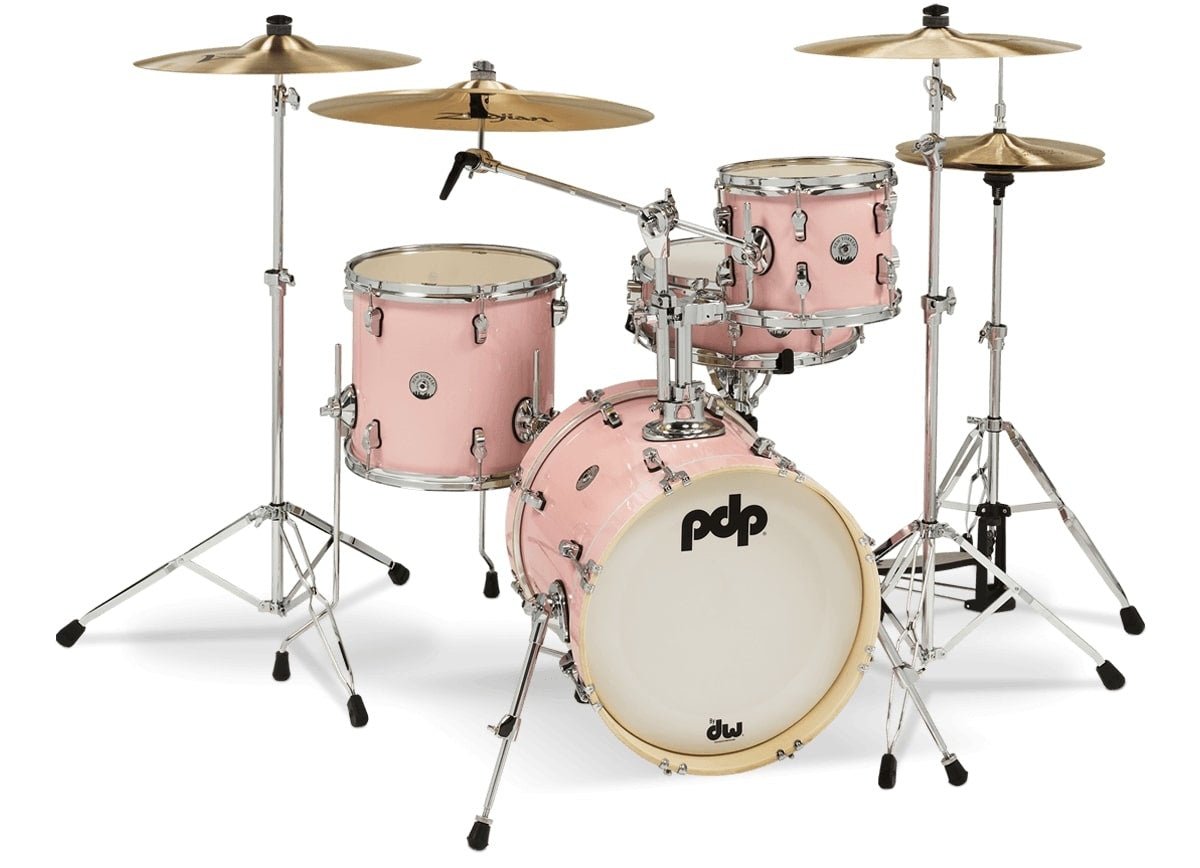 PDP - New Yorker 4 - Piece Drum Shell Pack 16 Bass Drum - Pale Rose Sparkle - La Boîte Musicale - Acoustic Drum - PDP - 