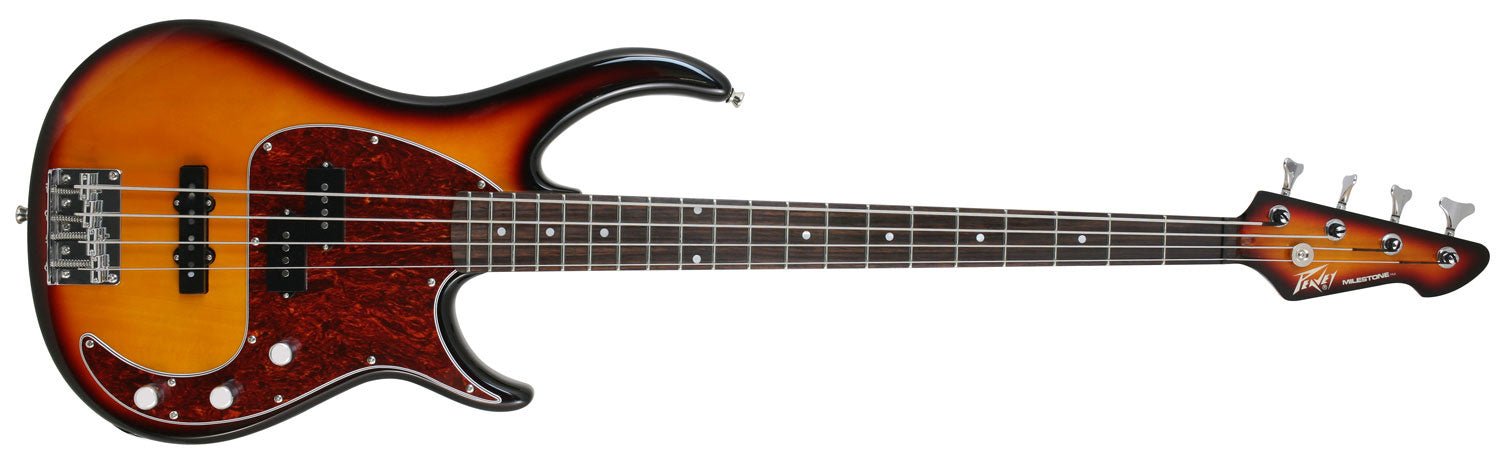 Peavey - Milestone® 4 Vintage Burst 4 String Bass Guitar - La Boîte Musicale - Bass Guitar - Peavey - 