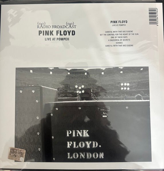 Pink Floyd - Radio Broadcast Live At Pompeii - La Boîte Musicale - Vinyl Records - Vinyl Records - 