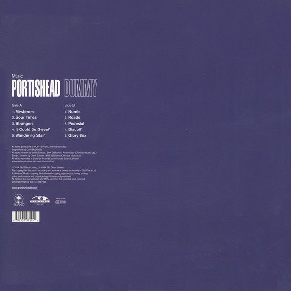 Portishead - Dummy 20th Anniversary Reissue - La Boîte Musicale - Vinyl Records - Vinyl Records - 