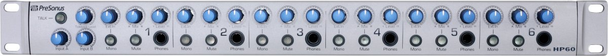 PreSonus - HP60 6 - Channel Headphone Mixing Systems - La Boîte Musicale - Mixers - Presonus - 