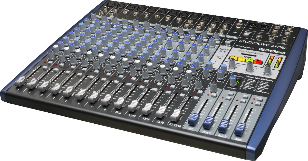 PreSonus® StudioLive® AR16c Analog Mixer - Blue - La Boîte Musicale - Mixers - Presonus - 