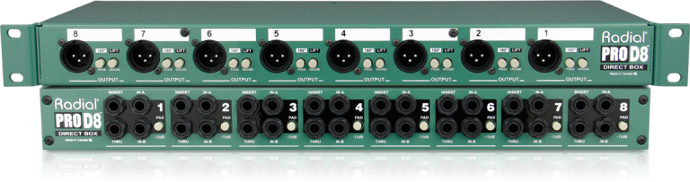 Radial ProD8 8-channel Rackmount DI