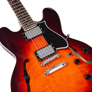 Heritage - Standard II Collection H-535 Electric Guitar with Case, Chestnut Burst
