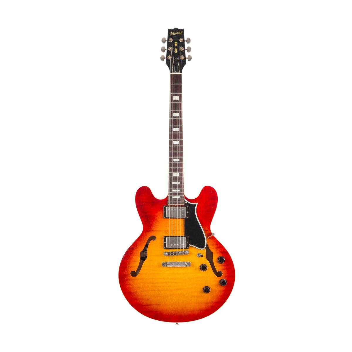 Heritage Custom Core H-535 Semi-Hollow - Dark Cherry Sunburst - Aged - product image 1