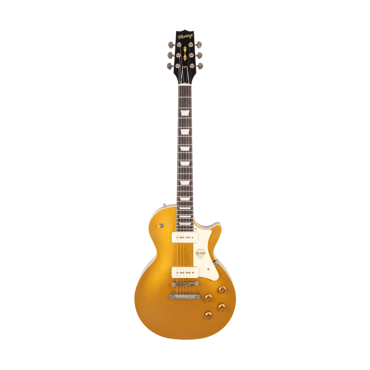 Heritage Custom Core H-150 P90 Guitar - Gold Top - Aged - product image 1