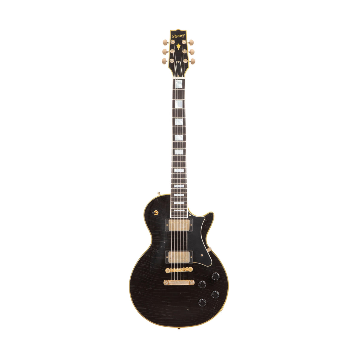Heritage Custom Core H-157 Mahogany Top Guitar - Ebony - Aged - product image 1