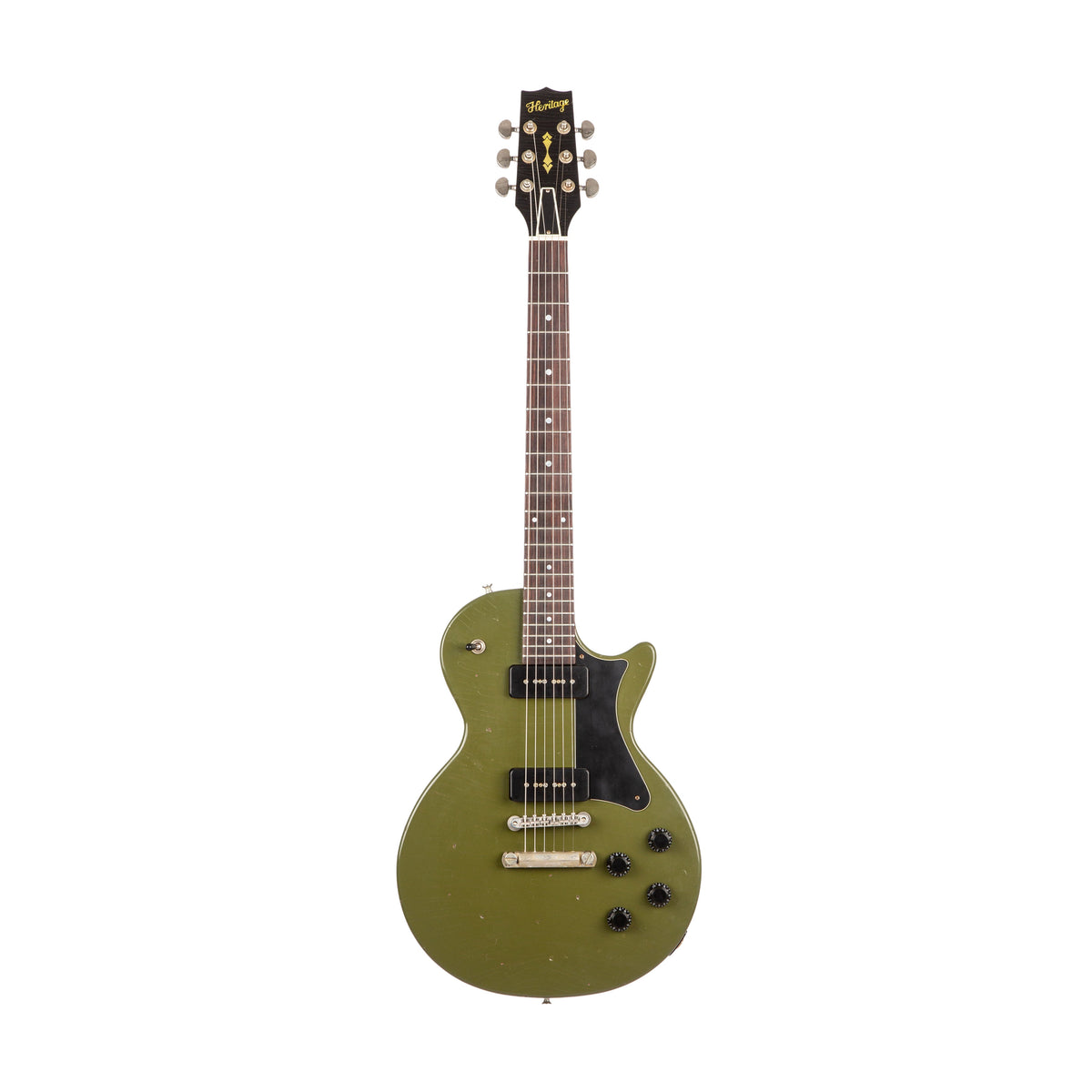 Heritage Custom Core H-137 Guitar - Olive Drab - Aged - product image 1