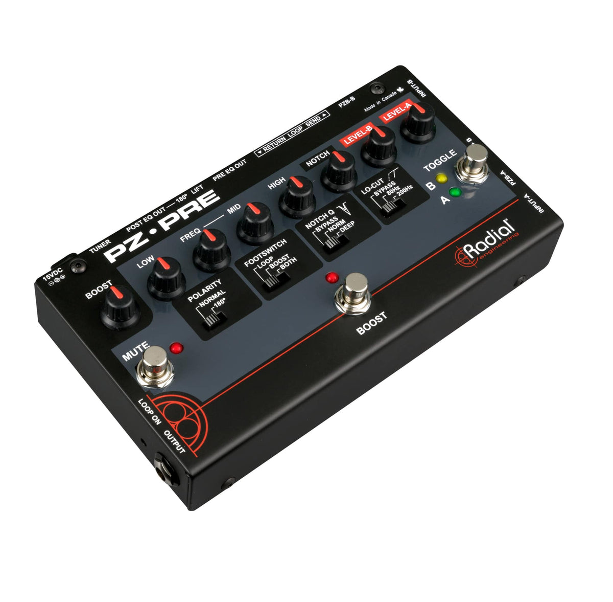 Radial PZ-Pre - Acoustic Preamp - product view 2