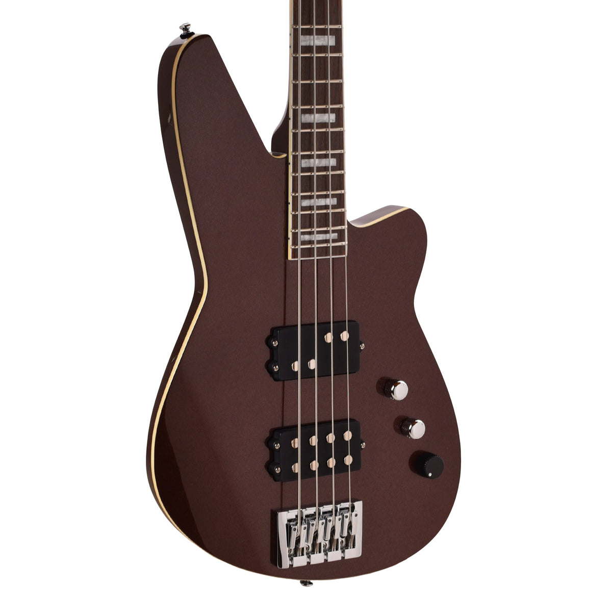Reverend Thundergun Special Bass - Metallic Bordeaux - front view