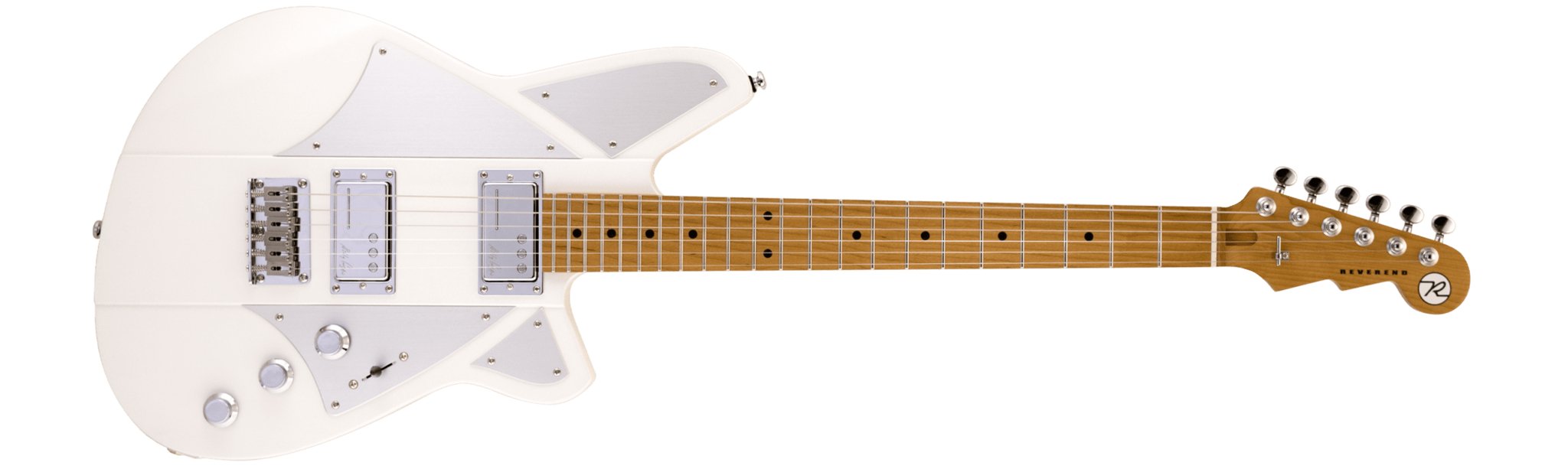 Reverend - Billy Corgan Satin Pearl White RM - La Boîte Musicale - Electric Guitars - Reverend - 