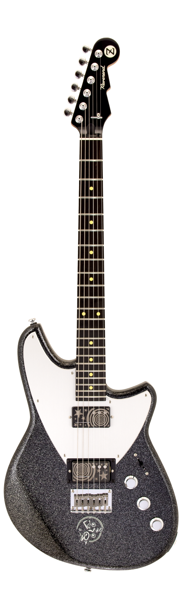 Reverend Billy Corgan Z-One Infinite Sadness Edition - Black Sparkle - front view