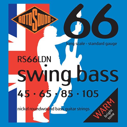 Rotosound - RS66LDN Swing Bass Nickel Plated Bass String Set 45 - 105 - La Boîte Musicale - Electric Bass Strings - Rotosound - 