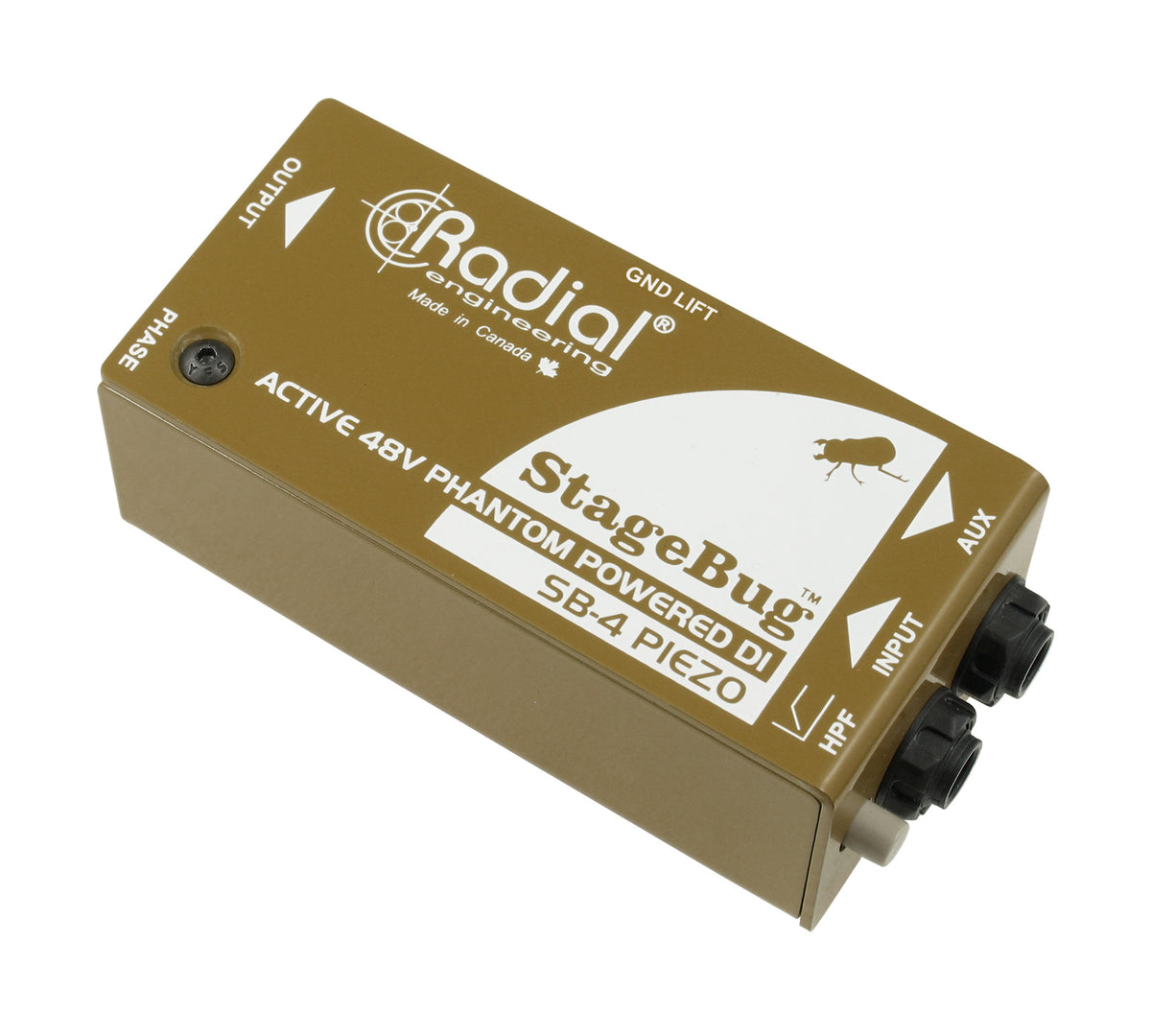 Radial SB-4 Piezo - Compact Active Piezo DI - product view 2