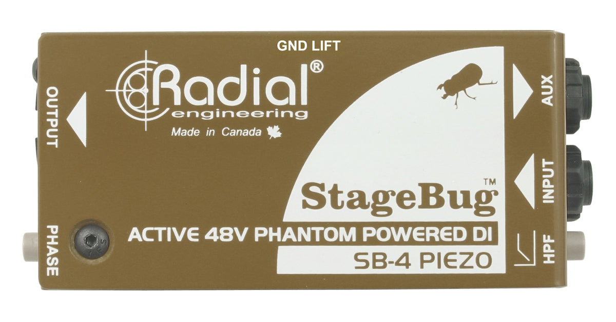 Radial SB-4 Piezo - Compact Active Piezo DI - product view 1