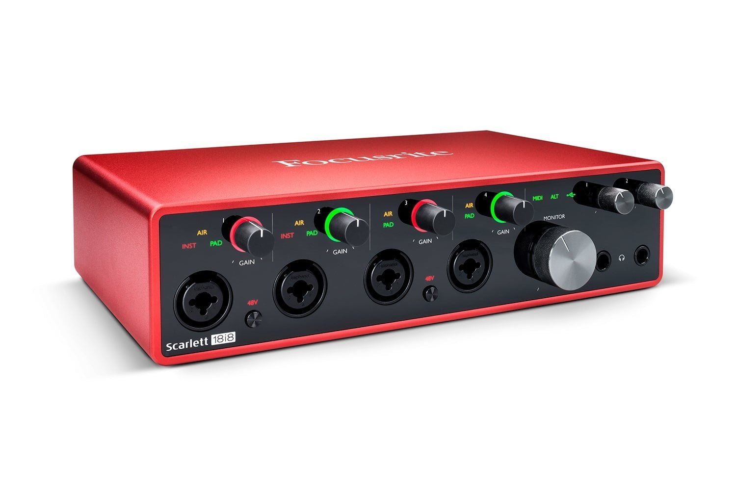 Scarlett - 18 - in / 8 - out USB Audio Interface - La Boîte Musicale - Interfaces - Focusrite - 