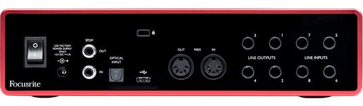 Scarlett - 18 - in / 8 - out USB Audio Interface - La Boîte Musicale - Interfaces - Focusrite - 