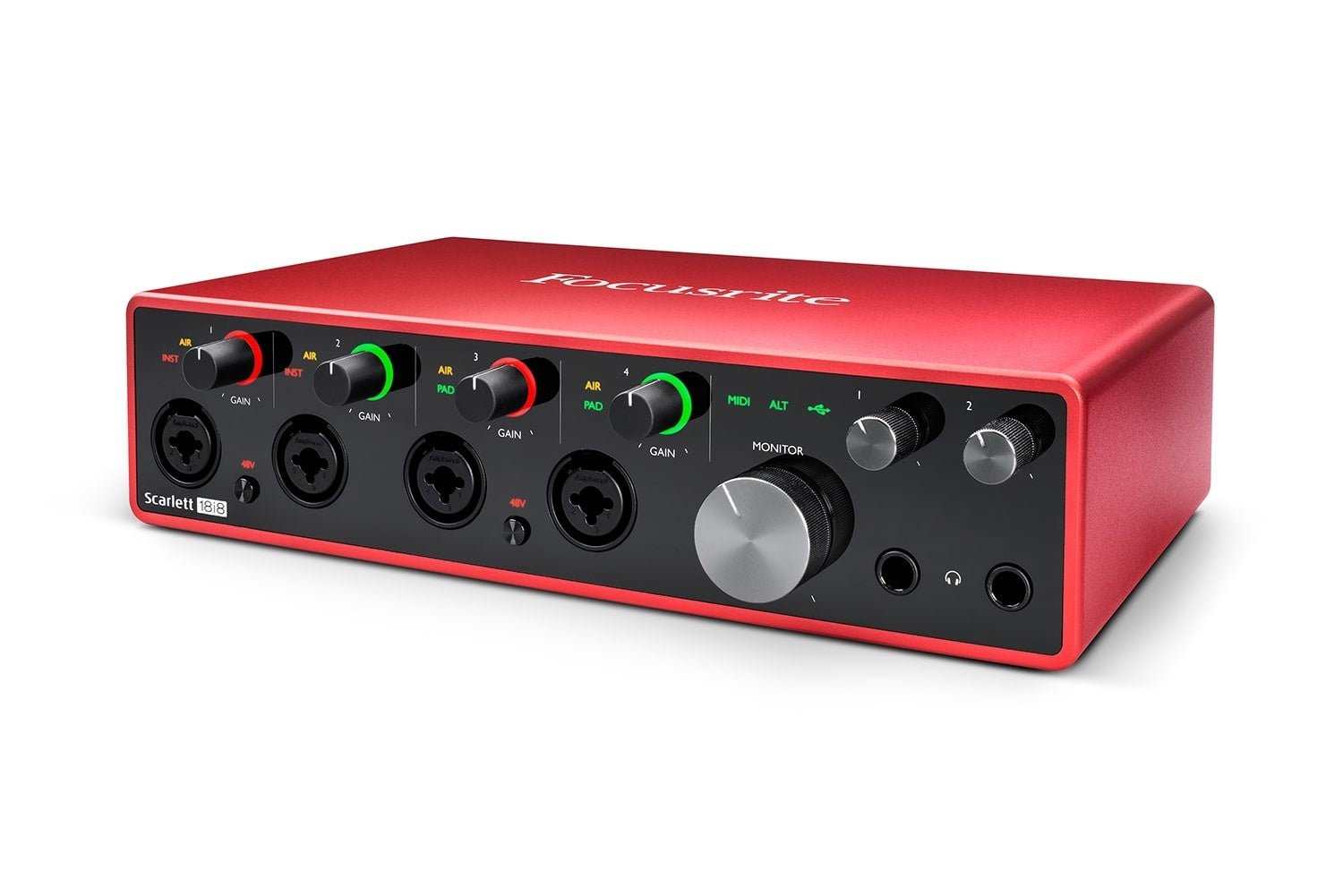 Scarlett - 18 - in / 8 - out USB Audio Interface - La Boîte Musicale - Interfaces - Focusrite - 