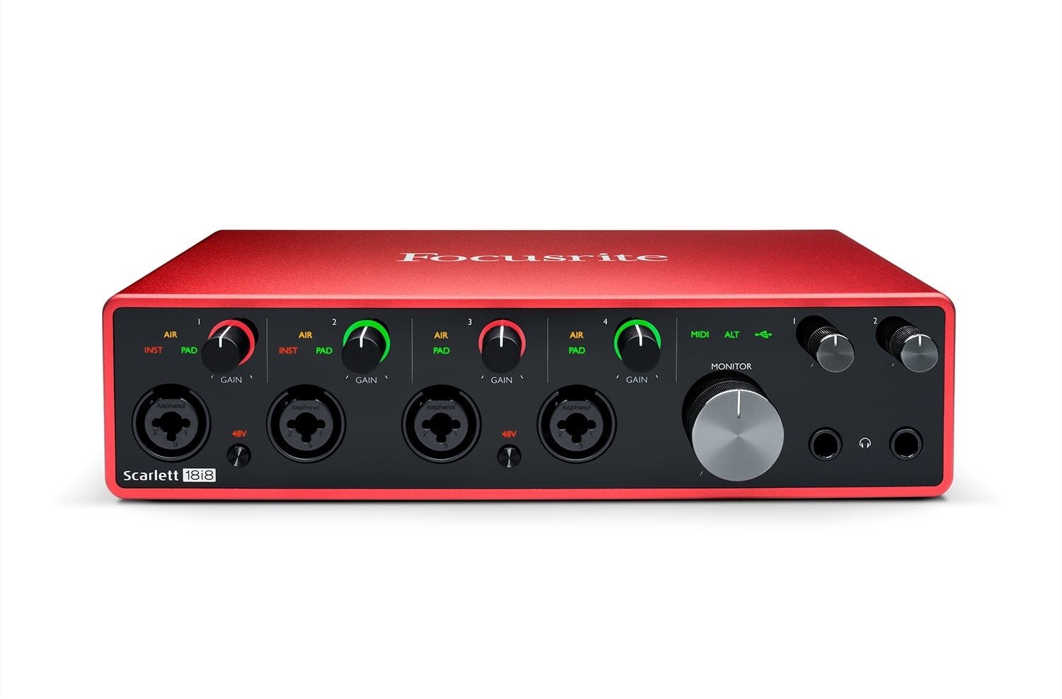 Scarlett - 18 - in / 8 - out USB Audio Interface - La Boîte Musicale - Interfaces - Focusrite - 