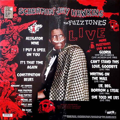 Screaming Jay Hawkins & The Fuzztones Live LP - La Boîte Musicale - Vinyl Records - Vinyl Records - 