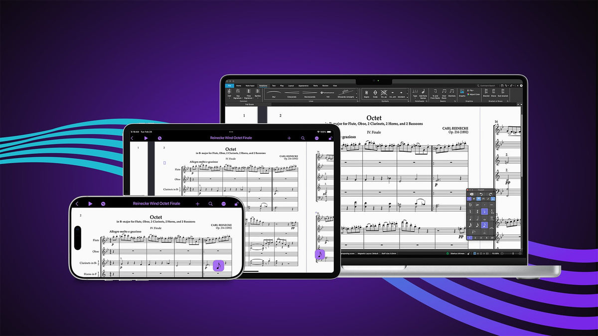 Avid Sibelius Ultimate Educational - 1-Year Subscription (New) - illustrative software family artwork; hardware not included
