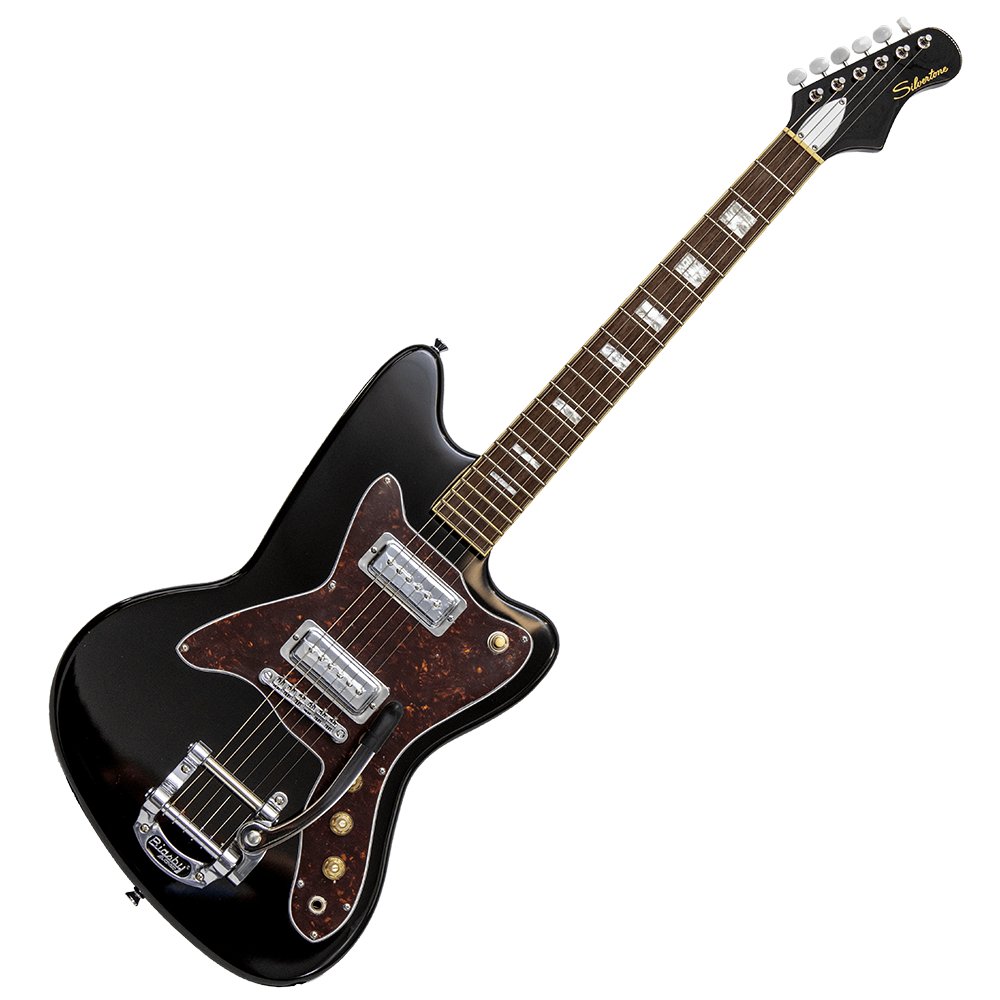 Silvertone 1478 - Offset Bolt - on Duncan Pickups - Black - La Boîte Musicale - Electric Guitars - Silvertone - 