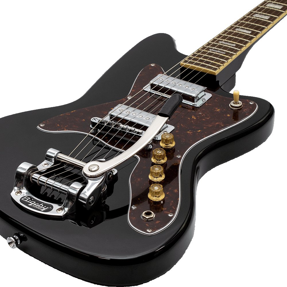 Silvertone 1478 - Offset Bolt - on Duncan Pickups - Black - La Boîte Musicale - Electric Guitars - Silvertone - 