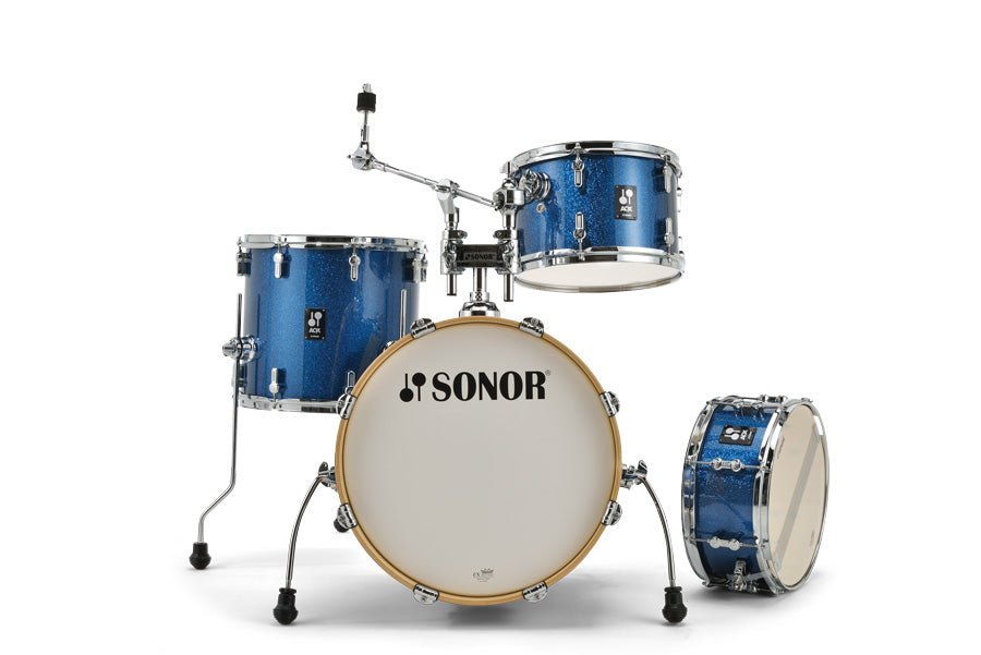 Sonor - AQX Jazz 4 - piece Drum Shell Set, Blue Ocean Sparkle - La Boîte Musicale - Acoustic Drum - Sonor - 