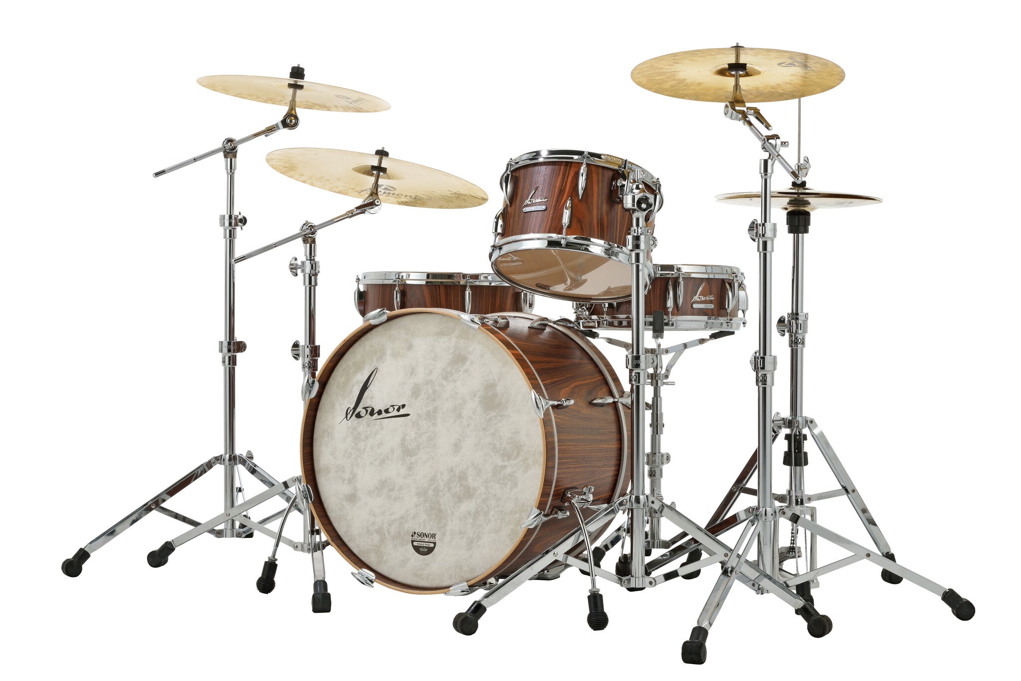Sonor - Vintage 3 - Piece Drum Kit - Rosewood Semi Gloss - La Boîte Musicale - Acoustic Drum - Sonor - 