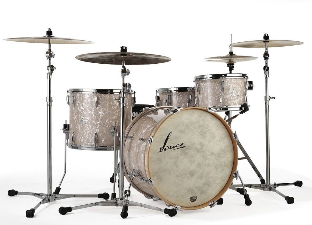 Sonor - Vintage Series 3 - piece Drum Shell Pack Without Drum Mount - Vintage Pearl - La Boîte Musicale - Acoustic Drum - Sonor - 