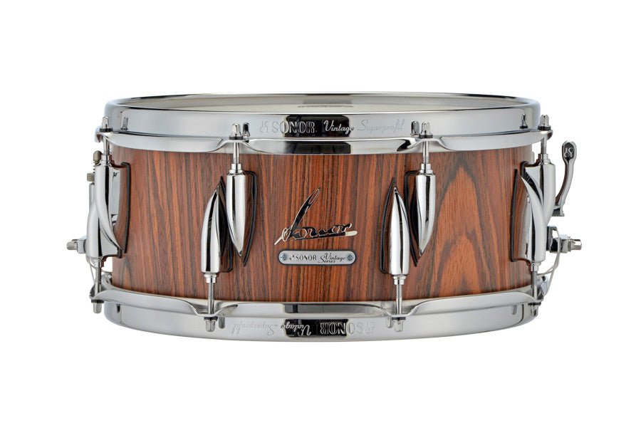 Sonor - Vintage Series Snare Drum 14 x 6.5 - Rosewood Semi Gloss - La Boîte Musicale - Snare Drums - Sonor - 