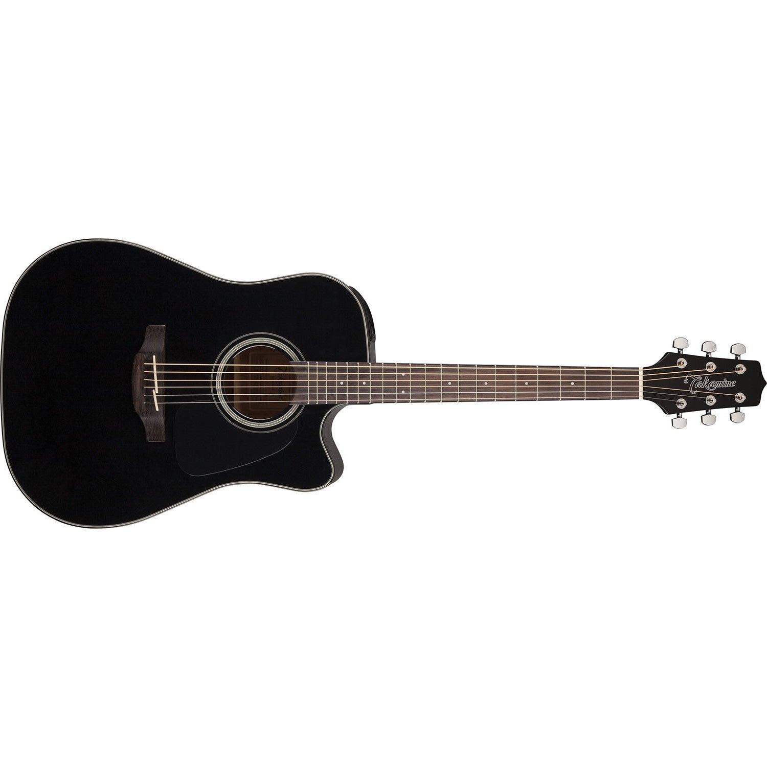 Takamine - Dreadnought Cutaway Acoustic - Electric Guitar - Black - La Boîte Musicale - Acoustic Guitars - Takamine - 