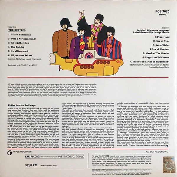 The Beatles - Yellow Submarine - La Boîte Musicale - Vinyl Records - Vinyl Records - 