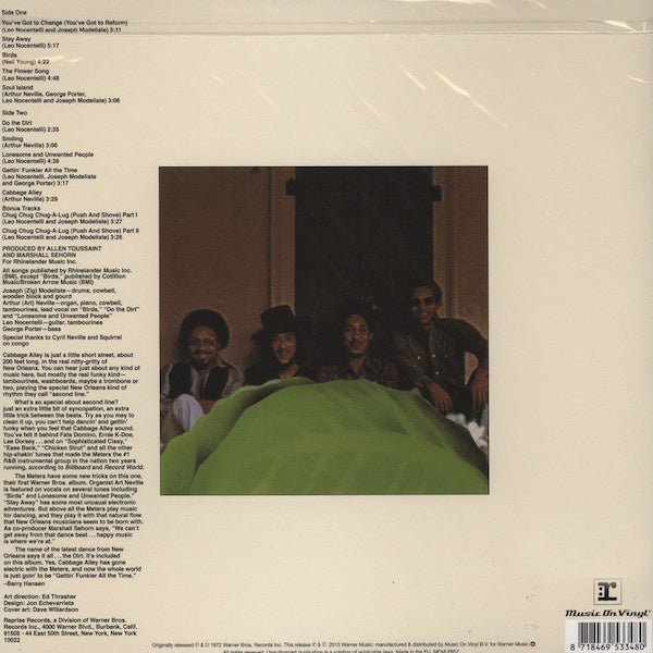 The Meters – Cabbage Alley LP - La Boîte Musicale - Vinyl Records - Vinyl Records - 