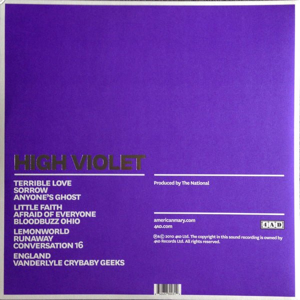 The National - High Violet - La Boîte Musicale - Vinyl Records - Vinyl Records - 